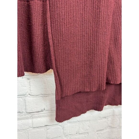 FREE PEOPLE brown rayon blend tunic style sweater pullover size S - Picture 4 of 8